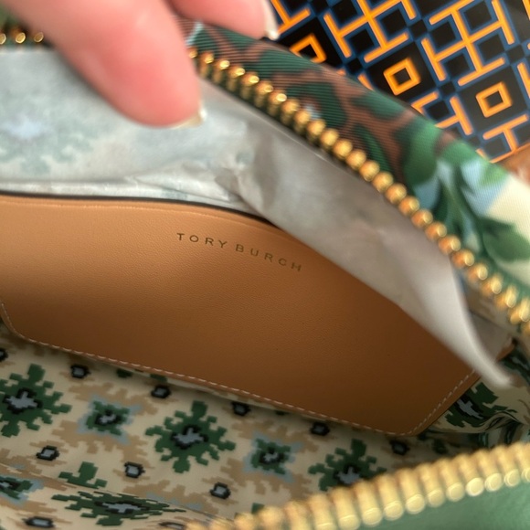 Tory Burch Ella Printed Mini Tote Crossbody Bag Rayure Fleurie - Picture 6 of 10